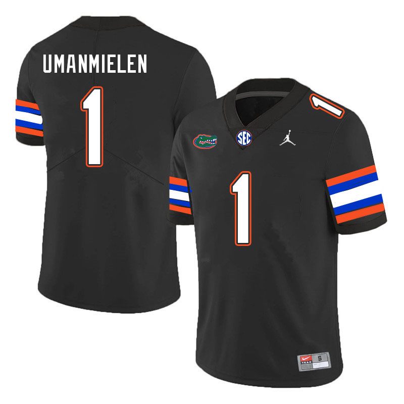 Men #1 Princely Umanmielen Florida Gators College Football Jerseys Stitched Sale-Black